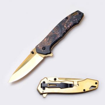 Snake Eye Tactical Ball Bearing Pivot Folding Knife 4.75" Close SE-1202